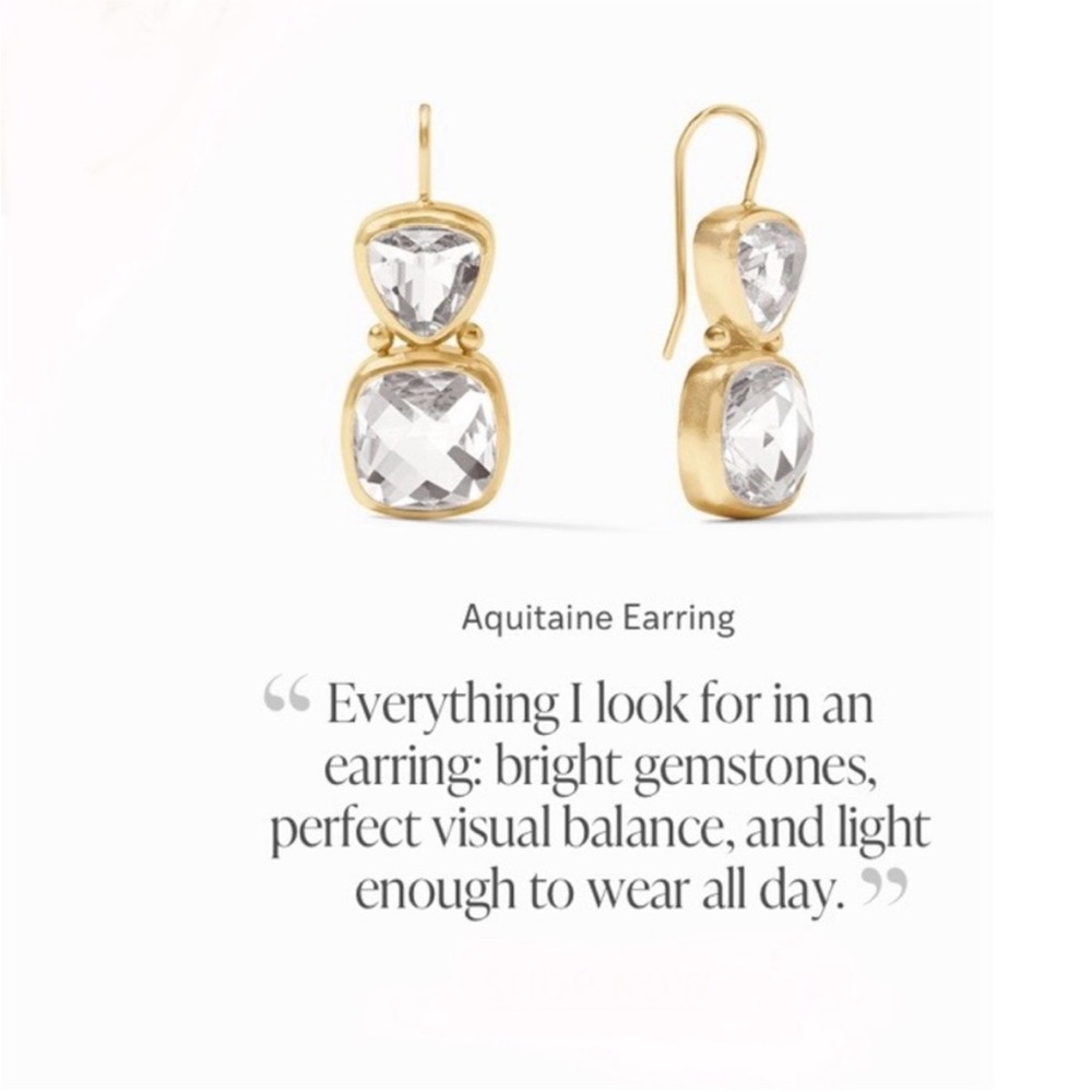 JULIE VOS® Aquitaine Wire Rare 2-tone IRIDESCENT CORAL & Peach Ice Drop Earrings - Picture 4 of 6